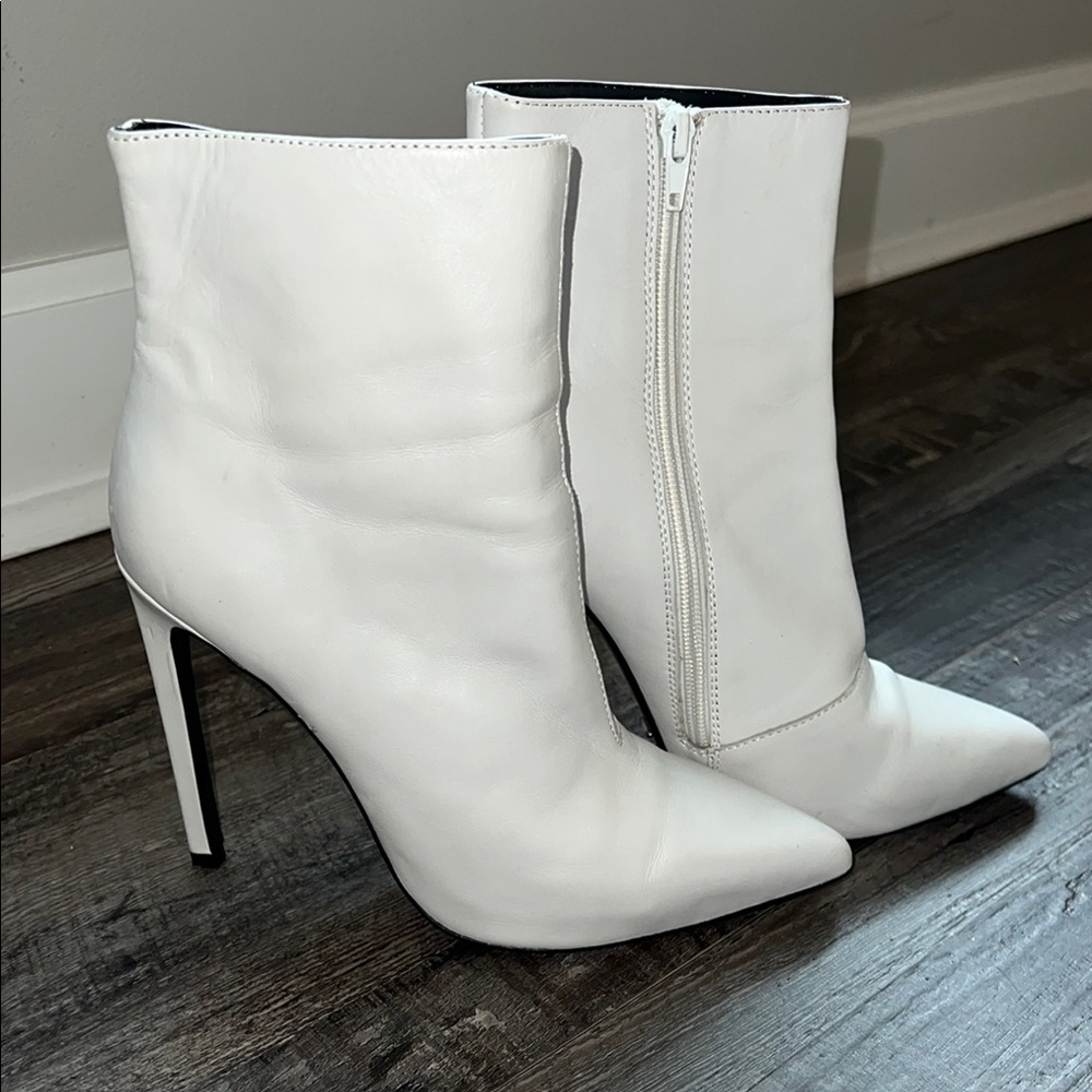 Tony Bianco White Heeled Boots